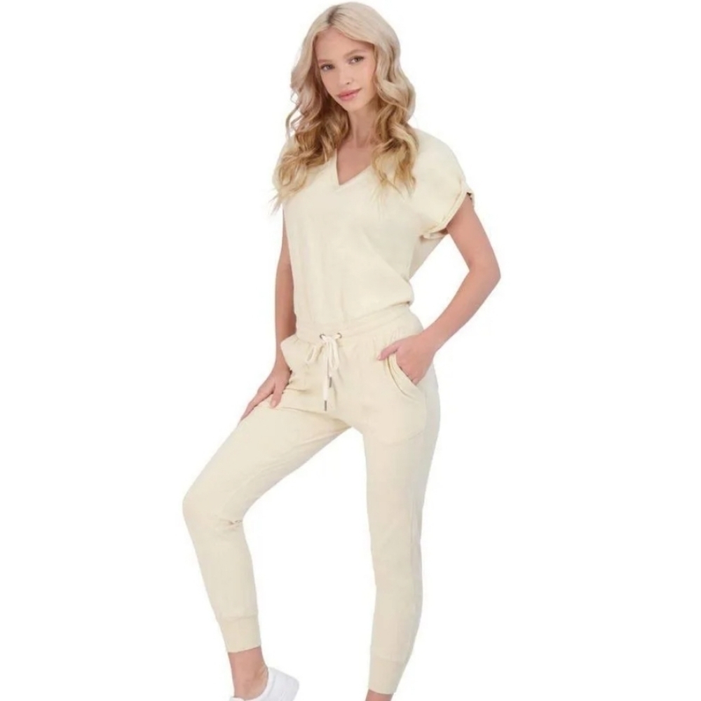 n: Philanthropy Yellow Clay Lawes Jumpsuit M NWT